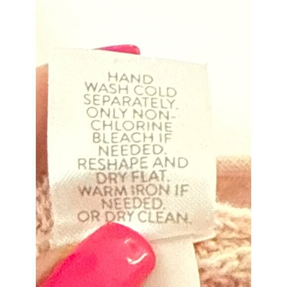 Pure Jill Light Pink Cowell Neck Wool Blend Sweater Size M - Picture 7 of 13